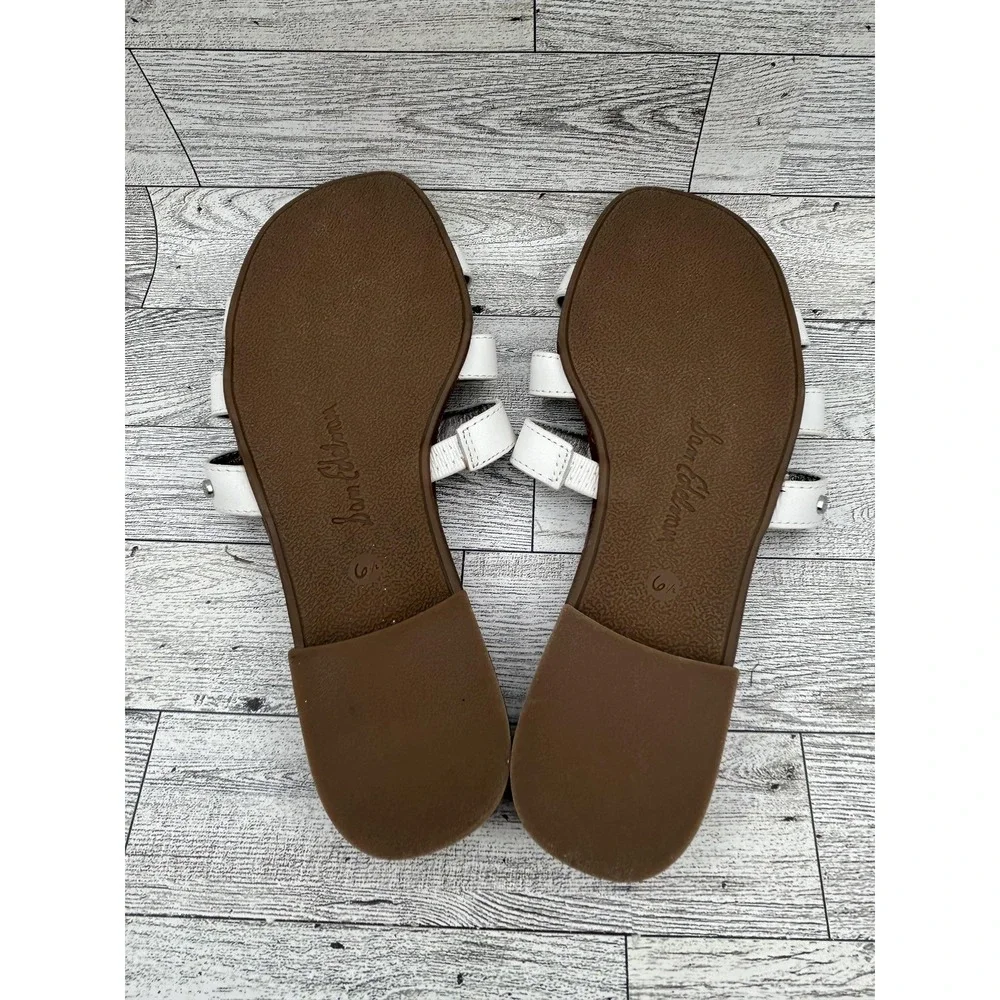 Sam Edelman Shoes Womens Size‎ 6.5 Bondi Leather Slide Sandals Croc Brown Flat